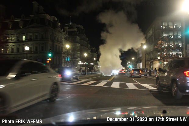 Steam street 17th NW by the Old Executive Office Building - Eisenhower Executive Office Building Steam street 17th NW by the Old Executive Office Building