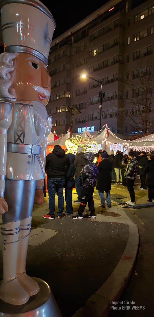 Click image to enlarge - Nutcracker figure at the Dupont Circle Holiday Shopping Christmas Bazaar Nutcracker figure at the Dupont Circle Holiday Shopping Christmas Bazaar
