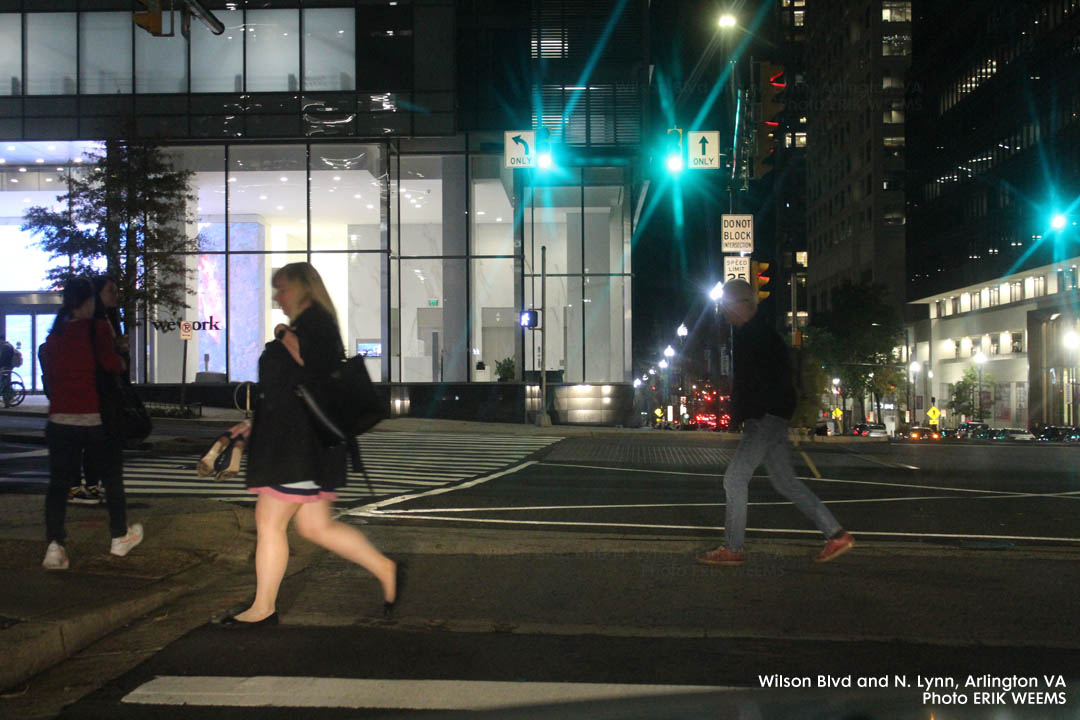 At North Lynn and Wilson Blvd by Chipotle in Arlington VA - at night - click image to enlarge At North Lynn and Wilson Blvd by Chipotle in Arlington VA - at night - click image to enlarge
