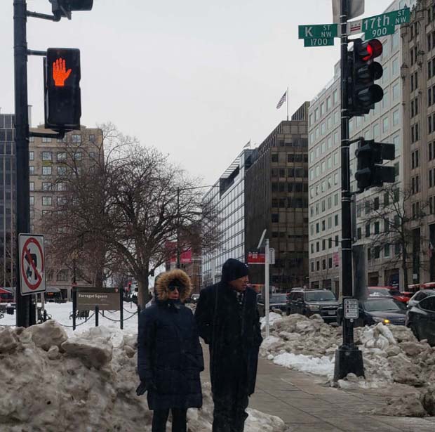 Farragut Park in the Snow