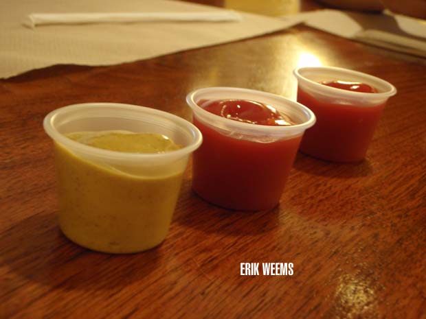 Sauces inside Ollies Trolley Washington DC
