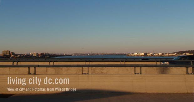 Potomac and Washington DC from Wilson Bridge Potomac and Washington DC from Wilson Bridge
