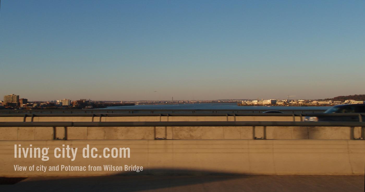 Potomac and Washington DC from Wilson Bridge Potomac and Washington DC from Wilson Bridge