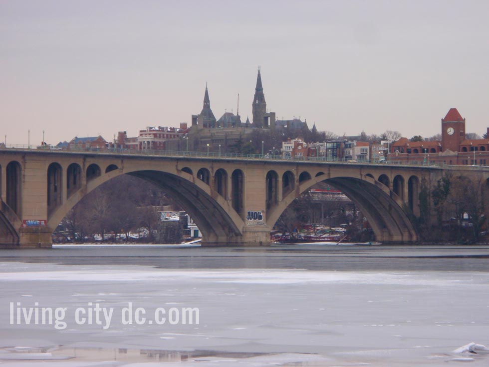 Key Bridge in Winter