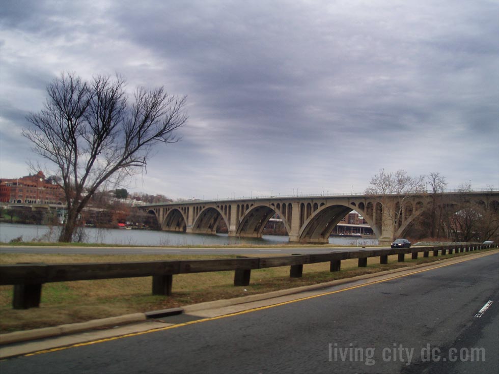 Key Bridge - winter sky Potomac - Washington DC Key Bridge - winter sky Potomac - Washington DC