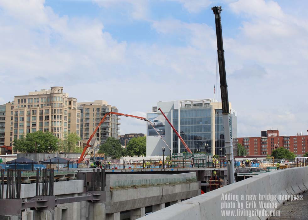 Overpass under construction New Bridge Overpass Washington DC - May 2016