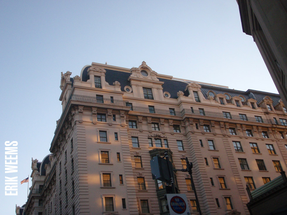 Sun glinting on building Washington DC Photo by Erik Weems