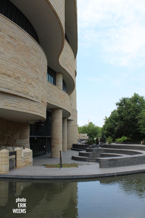Outside the National Museum of the American Indian