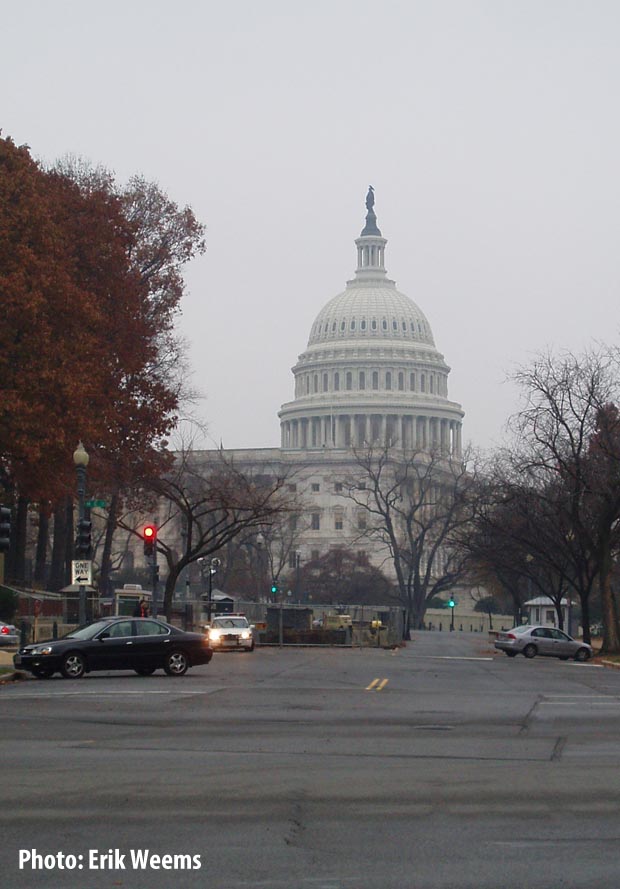 Capitol Dome Washington DC Winter