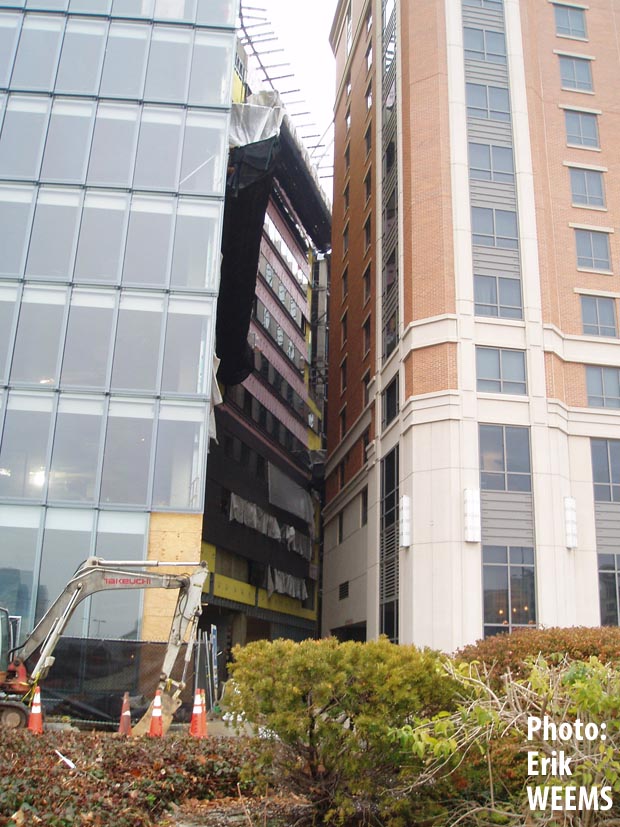 Construction alley way in Washington DC