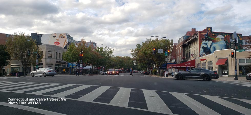 Ghost of Marilyn Monroe over Connecticut and Calvert Street NW Washington DC Ghost of Marilyn Monroe over Connecticut and Calvert Street NW Washington DC
