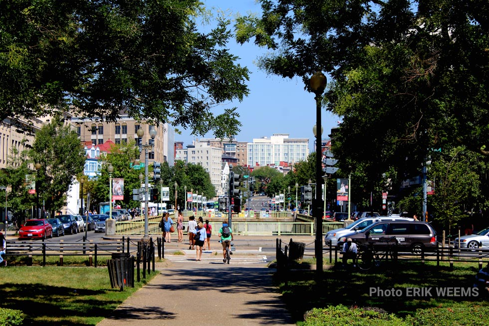 Dupont Circle looking up Connecticut Avenue to the North