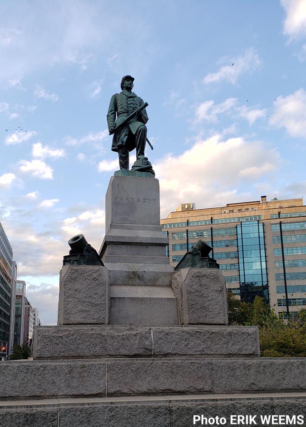 Farragut Park Statue Washington DC