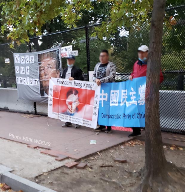 Free Hong Kong at Lafayette Park Washington DC