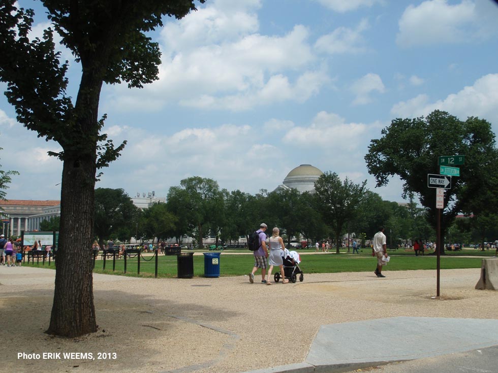 Jefferson and 12th Street at the National Mall Washington DC 2013