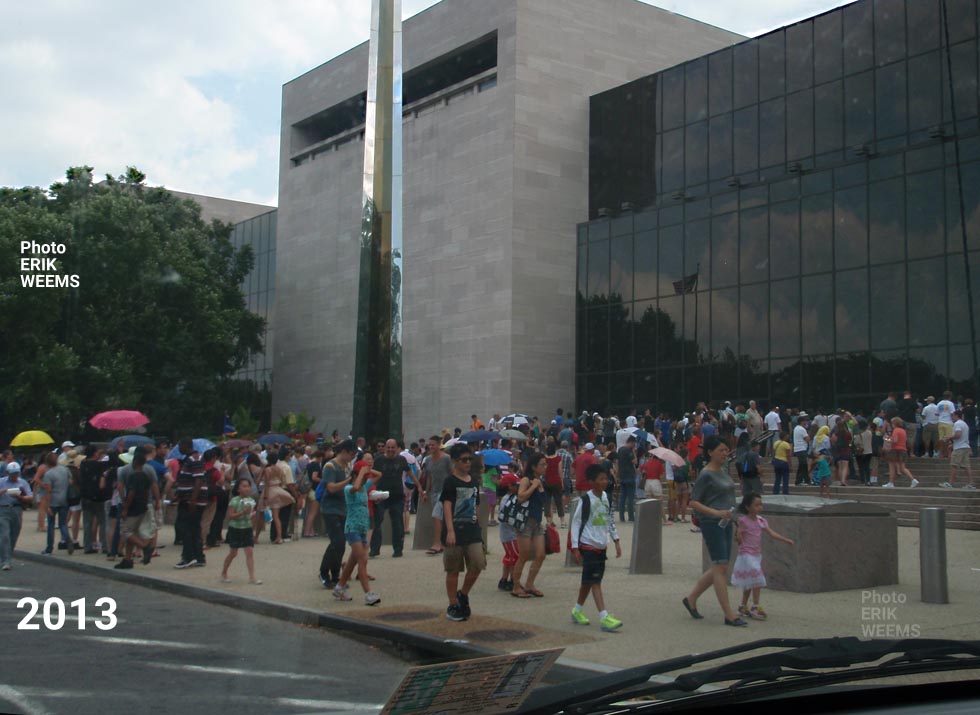 Outside the Air and Space Museum 2013