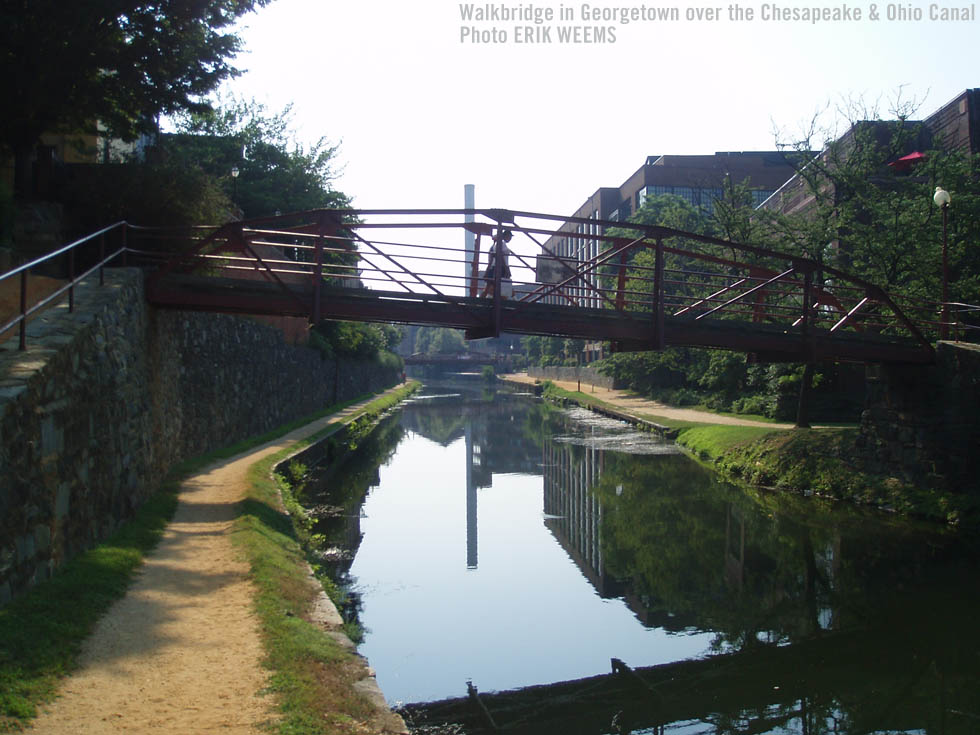 Walkbridge over the Chesapeake and Ohio Canal in Gerogetown