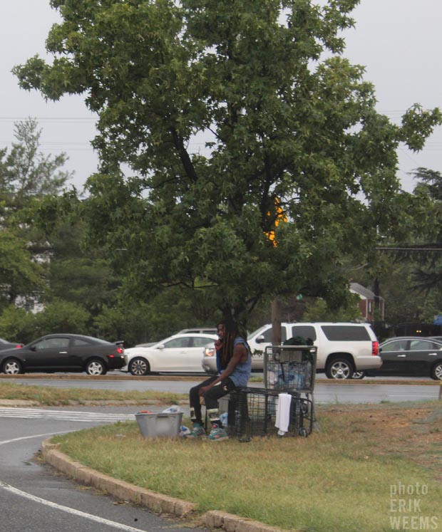 Homeless along the road