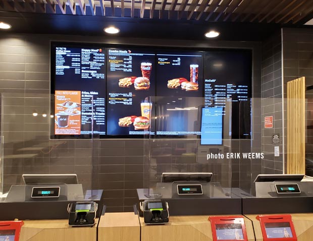 Ordering food at the McDonalds Washington DC Ordering food at the McDonalds Washington DC