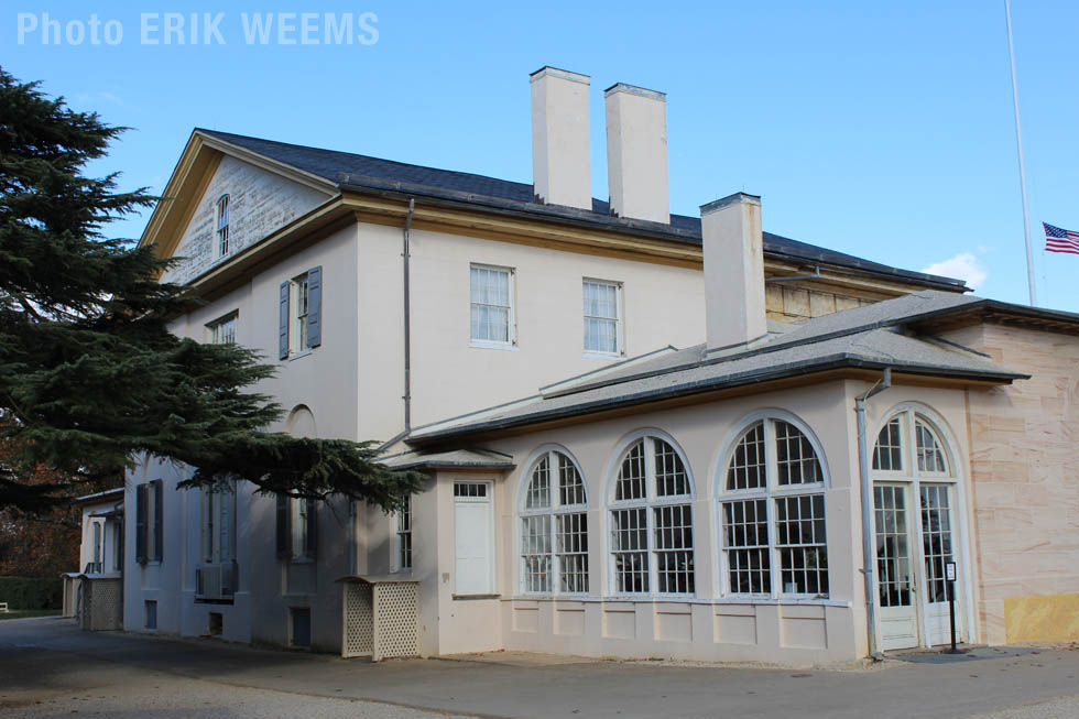 Back of the Lee House at Arlington Cemetery