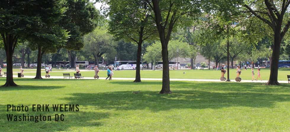 Tourists in Washington DC