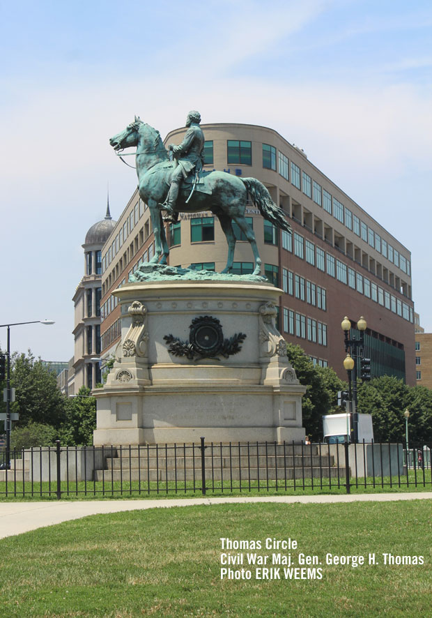 Thomas Circle – 
Civil War Maj. Gen. George H. Thomas