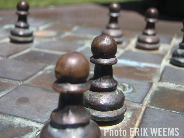 Chess board at Georgetown University