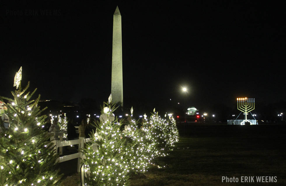Menorah and Washington Monument