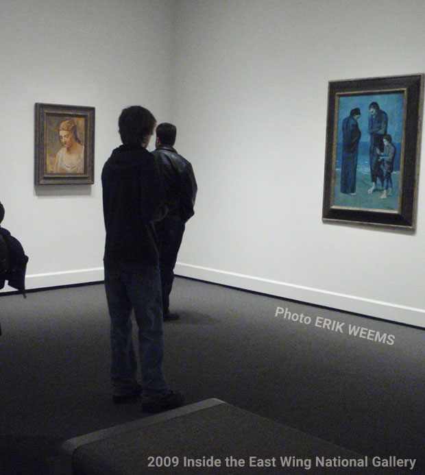 Picasso on the wall at the East Wing National Gallery
