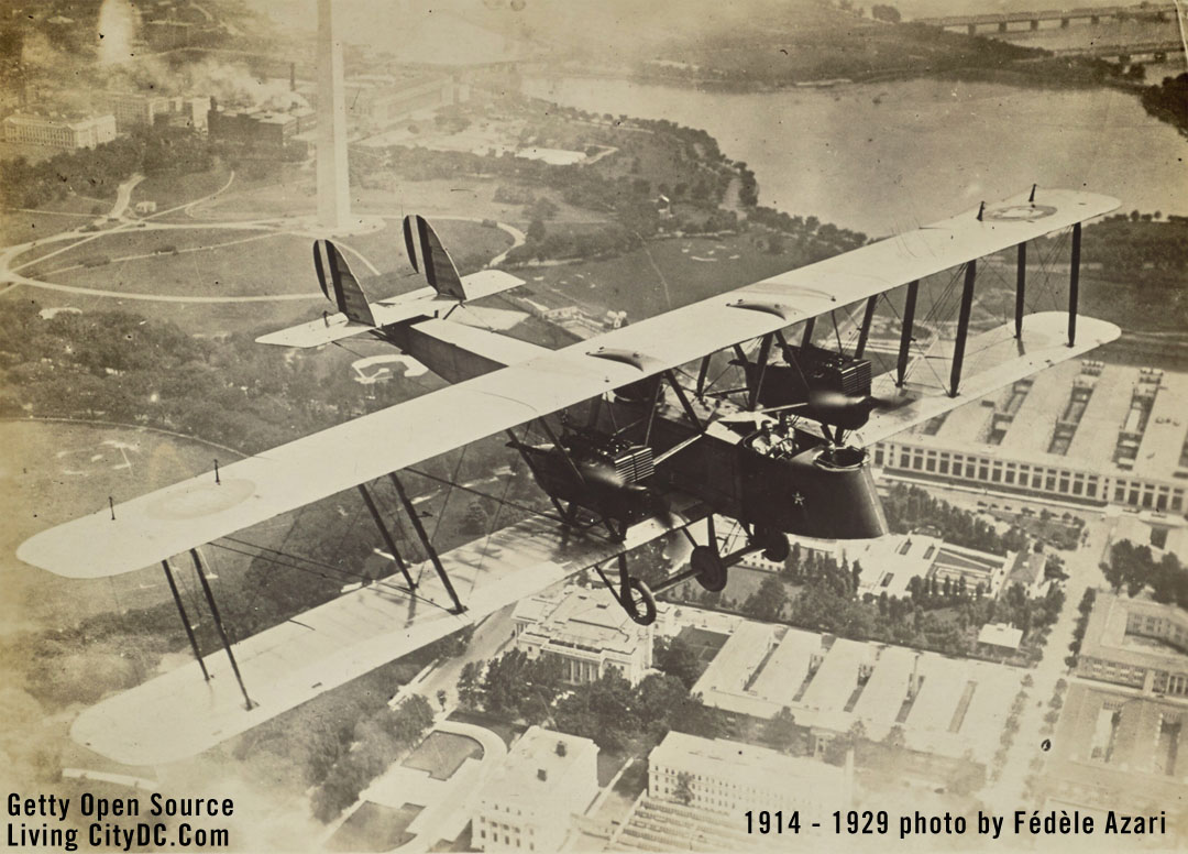 Flying over Washington DC 1924 Flying over Washington DC 1924