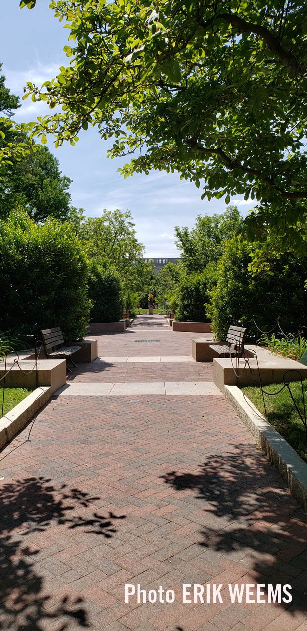 Walkway in the Enid Haupt Garden Walkway in the Enid Haupt Garden