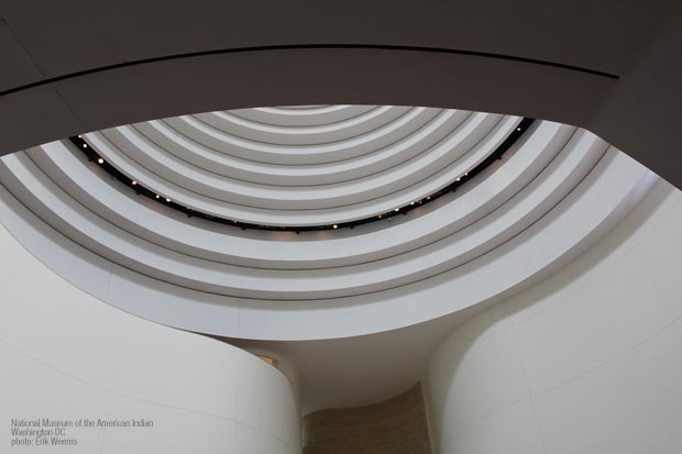 Inside lobby National Museum of the American Indian
