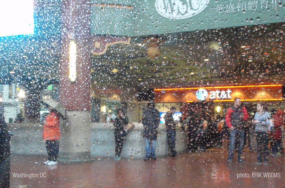 Standing in the rain - Washington DC